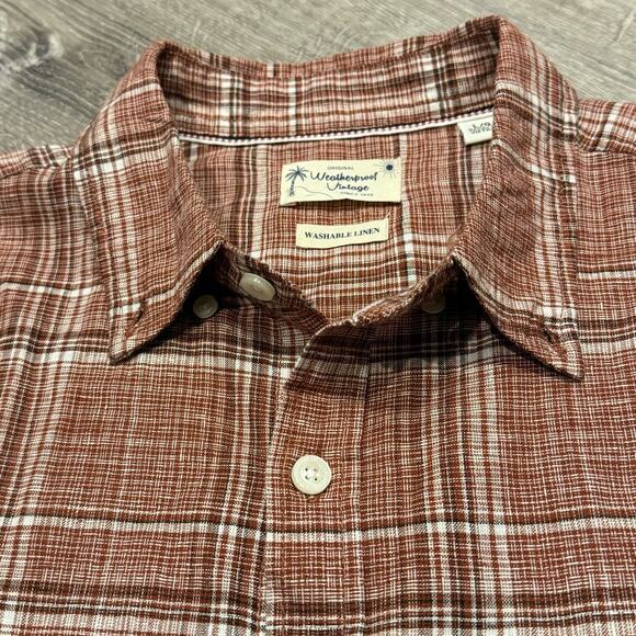 Weatherproof Vintage Washable Linen Button Down Shirt- Size L - Picture 4 of 7